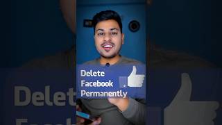 How to permanently delete Facebook account fb facebook youtubeshorts shorts [upl. by Ylen]