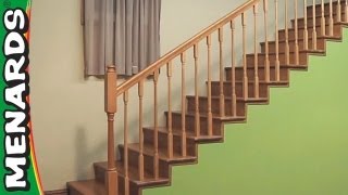 Installing Stair Rails  Menards [upl. by Luanni111]