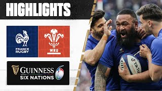 HIGHLIGHTS  France v Wales  2023 Guinness Six Nations [upl. by Ieluuk]