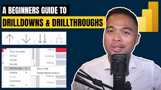 A Beginners Guide to using DRILLDOWNS and DRILLTHROUGHS in Power BI  Power BI Basics in 2022 [upl. by Amador603]