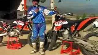 2008 KTM 125SX amp144SX Motocross Test  MotoUSA [upl. by Atteragram]