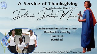 Live Stream of funeral Service for Deborah Denise Moore [upl. by Tiernan]