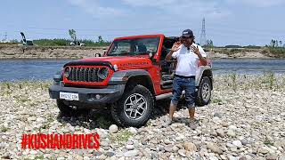 Jeep Wrangler 2024 crossing the Sutlej Jeep India plans and offroad culture in India kushandrives [upl. by Mandie]