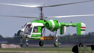 Kamov Ka26 test flight at Nyíregyháza airport [upl. by Atekihs616]