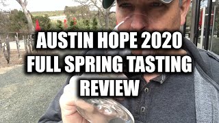 Austin Hope 2020 Full Spring Tasting  Paso Robles Wine Review  Reserve Cab [upl. by Enuj]