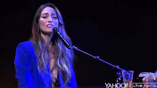 Sara Bareilles  Sittin on the Dock of the Bay cover  Yahoo Live Concert 051115 [upl. by Larena790]