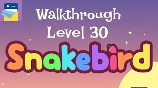 Snakebird Level 30 Walkthrough amp iOS iPhone 6S Gameplay by Noumenon Games [upl. by Starlene8]