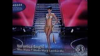 Veronica SogniMiss Diana T Moda Mare LombardiaTop 20 at Miss Italia 2009Bikini Catwalks [upl. by Shaikh658]