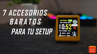 7 ACCESORIOS BARATOS PARA TU SETUP  OFERTAS ALIEXPRESS [upl. by Anyat724]