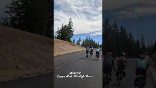 Crater Lake Ride the Rim 2024 timelapse cycling [upl. by Retsevlys202]