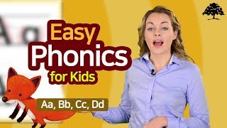 Easy Phonics 1 Unit 1 Aa Bb Cc Dd   Phonics for Kids  Alphabet  Learn to Read [upl. by Micah]