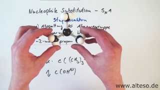 Die Nucleophile Substitution  SN1Mechanismus Reaktionsmechanismen Organik [upl. by Linis]