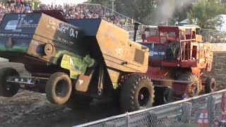 COMBINE DEMO DERBY ht3 Wright County Fair [upl. by Dorkas]