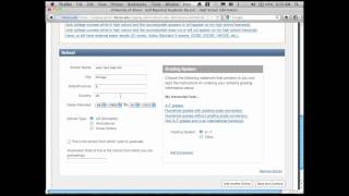 University of Illinois SelfReported Academic Record SRAR Tutorial Part 3 School Info [upl. by Aehcsrop]