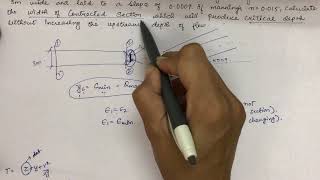 Example on fluming of channel [upl. by Mosora]