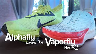 Alphafly Next vs Vaporfly Next2  ถ้าต้องเลือก คู่ไหนดี ที่เหมาะกับเรา [upl. by Pandich]