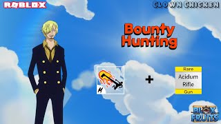 『Death Step  Acidum Rifle』Bounty Hunting  Blox Fruits [upl. by Anitahs11]