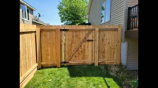 6ft Cedar Privacy with the Postmaster Steel Fence Post [upl. by Sackman542]