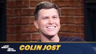 Colin Jost on George Santos and His Viral Red Carpet Moment with Scarlett Johansson [upl. by Sperling]