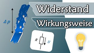 Wie wirkt ein Widerstand im Stromkreis Erklärung anhand Wassermodell  Gleichstromtechnik 2 [upl. by Neeneg]