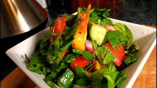 Easy Spinach Salad RECIPE FROM  Chef Ricardo Juice Bar [upl. by Hjerpe]