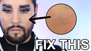 Easy Fix For Patchy Makeup My tips to stop and repair patchy foundation [upl. by Horatio]