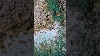 Thrilling Aerial Views Waves Crashing at Emerald Valley Piti Guam [upl. by Jew147]