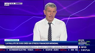 Nicolas Doze  La faillite de SVB crée un stress financier mondial [upl. by Aramo843]