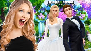 Im Getting Married to PrestonPlayz Real Sims 4 Wedding [upl. by Sacttler]