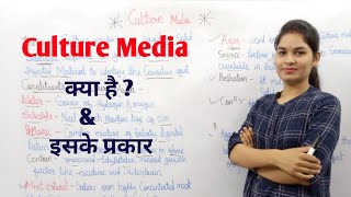 Culture Media in hindi  Culture media Microbiology  types of Culture media  What is Culture media [upl. by Nairehs]