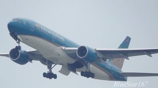 New livery Vietnam Airlines Boeing 777200ER VNA146 takeoff from KIXRJBB Osaka  Kansai 06R [upl. by Fadiman]