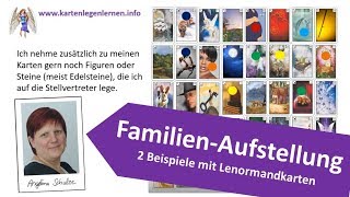 Familienaufstellung mit Karten  2 Beispiele mit Stellvertreter Personen [upl. by Annaeel]