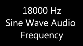 18000 Hz 18 kHz Sine Wave Sound Frequency Tone [upl. by Zitvaa259]