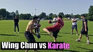 Wing Chun Guy Tests Himself Against Karate  Wing Chun vs Karate [upl. by Martyn590]