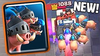 EXCLU NOUVELLE CARTE COCHONS ROYAUX GAMEPLAY CLASH ROYALE [upl. by Jepson]