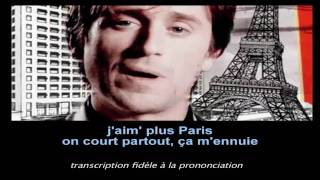 Thomas Dutronc Jaime plus Paris Soustitres [upl. by Naicul481]