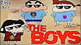 Shin chan thug life moment in hindi  Shinchan sigma 🗿 moments in hindi shinchan theboys PART 17 [upl. by Oivaf79]