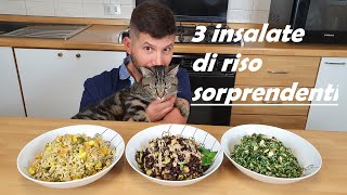 3 insalate di riso vegetali Gustose originali facili da preparare per sorprendere i vostri ospiti [upl. by Namra159]