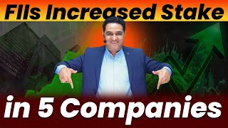 FIIS ये 5 शेयर लगातार खरीद रहे हैं  Best 5 Shares to Buy Now realscalpervipul [upl. by Hong]