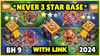 🏆 TOP 5 Builder Hall 9 BH9 Base Layout  Copy Link 2024  Clash of Clans [upl. by Hillel]