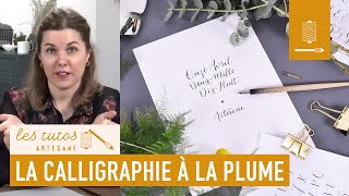 TUTO  Les bases de la calligraphie à la plume avec Noëlie Eternot sur Artesanecom [upl. by Sandstrom]