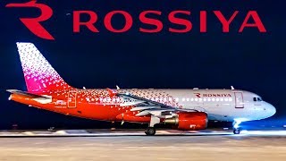 ROSSIYA AIRBUS A319  MOSCOW VKO  ST PETERSBURG [upl. by Ocirema]