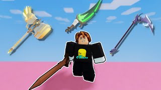 Winning with Every Forge Weapon Roblox Bedwars [upl. by Atikihs]