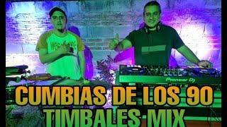 CUMBIAS DE LOS 90 TIMBALES MIX  DJ KALULE [upl. by Ahsiner]