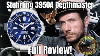 Stuhrling 3950A Depth Master Quartz Dive Style Watch Review [upl. by Aracat646]