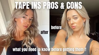 TAPE IN HAIR EXTENSIONS PROS amp CONS  what to know before getting them  IS IT WORTH IT [upl. by Lovell]