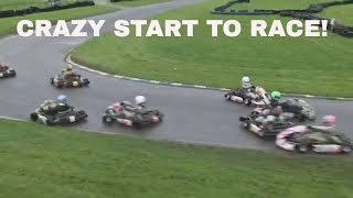 CRAZY START TO KART RACE Followed by incredible race Jnr Max Heat 2 Rd 10 Indikart  Champ 2023 [upl. by Nakashima]