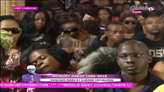 Artist Mowzey Radios requiem mass at Rubaga Cathedral [upl. by Atiekram]