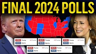 The SHOCKING 2024 Election Map Based On FINAL Polling Averages [upl. by Schober]