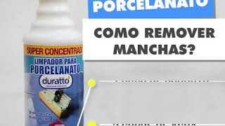 COMO REMOVER MANCHAS DO PORCELANATO [upl. by Anitsirhcairam]